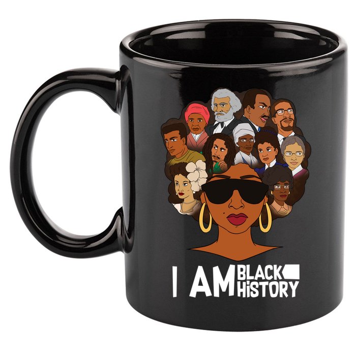 I Am Black History Love My Roots 11oz C Handle Ceramic Mug