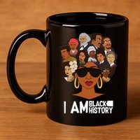 I Am Black History Love My Roots 11oz C Handle Ceramic Mug