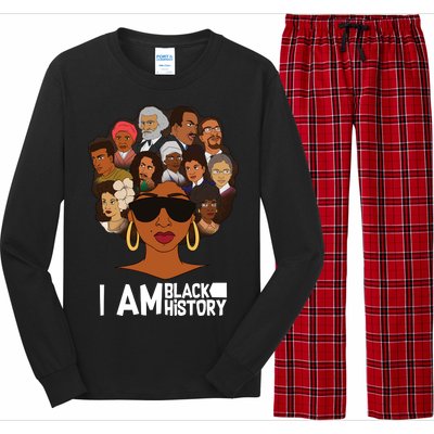 I Am Black History Love My Roots Long Sleeve Pajama Set