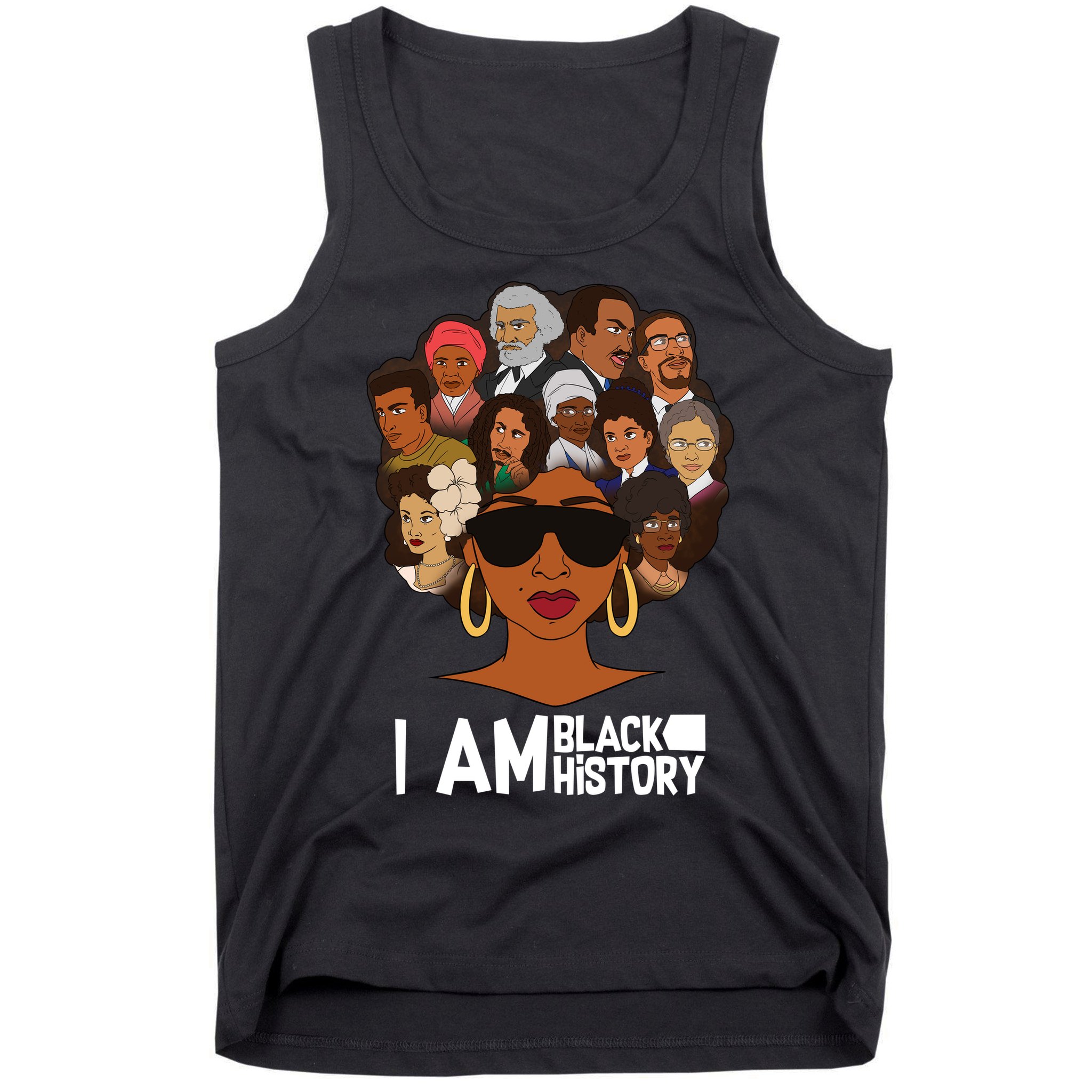 I Am Black History Love My Roots Tank Top