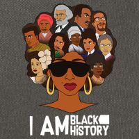 I Am Black History Love My Roots Cotton Canvas Backpack
