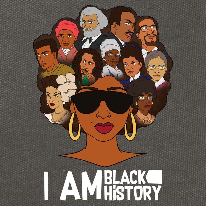 I Am Black History Love My Roots Cotton Canvas Backpack