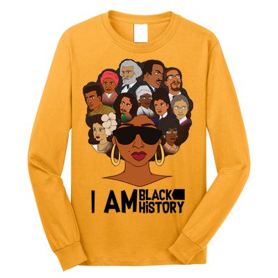 I Am Black History Love My Roots Long Sleeve Shirt