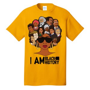 I Am Black History Love My Roots Tall T-Shirt