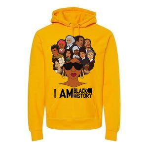 I Am Black History Love My Roots Premium Hoodie