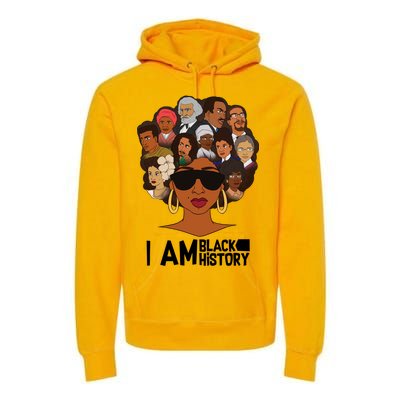 I Am Black History Love My Roots Premium Hoodie