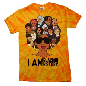 I Am Black History Love My Roots Tie-Dye T-Shirt