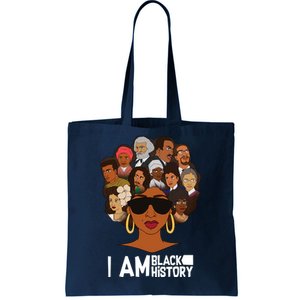 I Am Black History Love My Roots Tote Bag