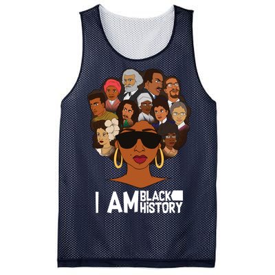 I Am Black History Love My Roots Mesh Reversible Basketball Jersey Tank