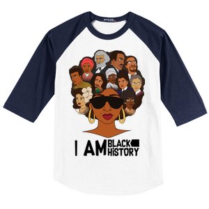 I Am Black History Love My Roots Baseball Sleeve Shirt