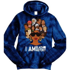 I Am Black History Love My Roots Tie Dye Hoodie