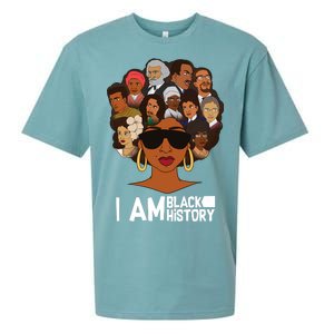 I Am Black History Love My Roots Sueded Cloud Jersey T-Shirt