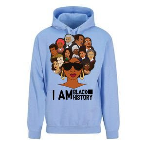 I Am Black History Love My Roots Unisex Surf Hoodie