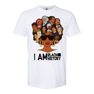 I Am Black History Love My Roots Softstyle CVC T-Shirt