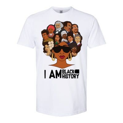 I Am Black History Love My Roots Softstyle® CVC T-Shirt