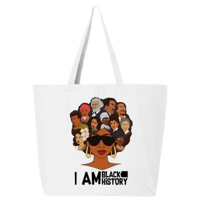 I Am Black History Love My Roots 25L Jumbo Tote