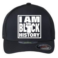 I Am Black History Proud African American Flexfit Unipanel Trucker Cap