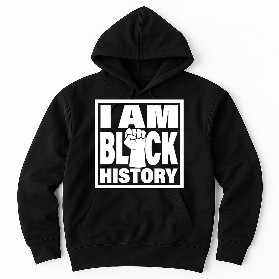 I Am Black History Proud African American Hoodie