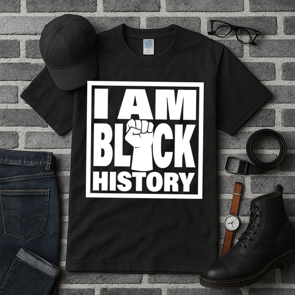 I Am Black History Proud African American Tall T-Shirt