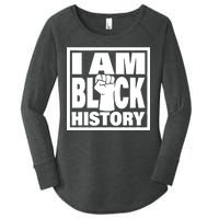 I Am Black History Proud African American Women's Perfect Tri Tunic Long Sleeve Shirt