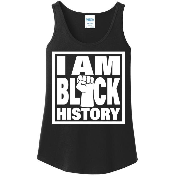 I Am Black History Proud African American Ladies Essential Tank