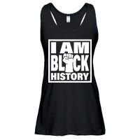 I Am Black History Proud African American Ladies Essential Flowy Tank