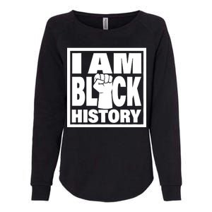 I Am Black History Proud African American Womens California Wash Sweatshirt