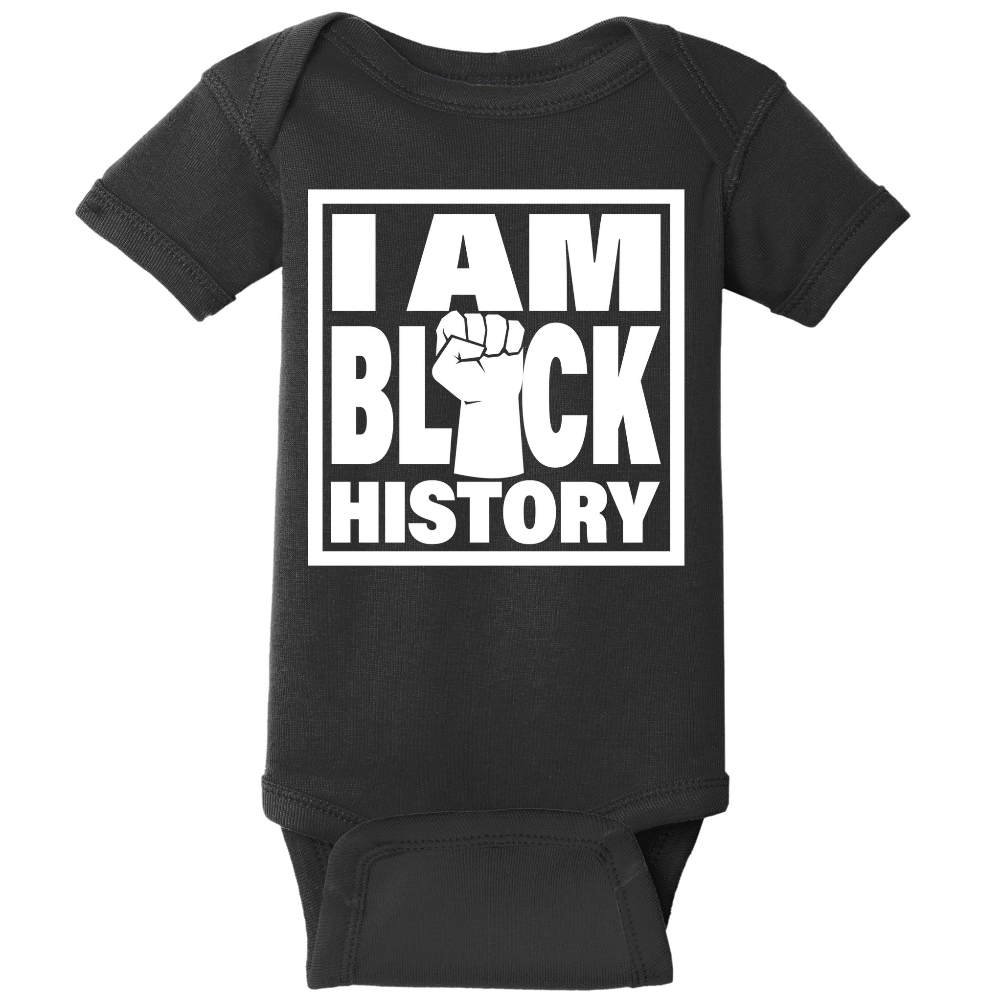 I Am Black History Proud African American Baby Bodysuit