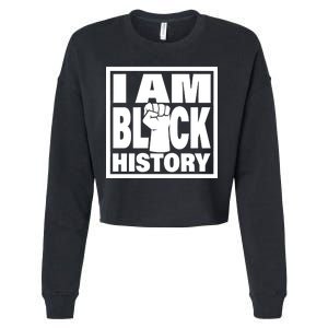 I Am Black History Proud African American Cropped Pullover Crew