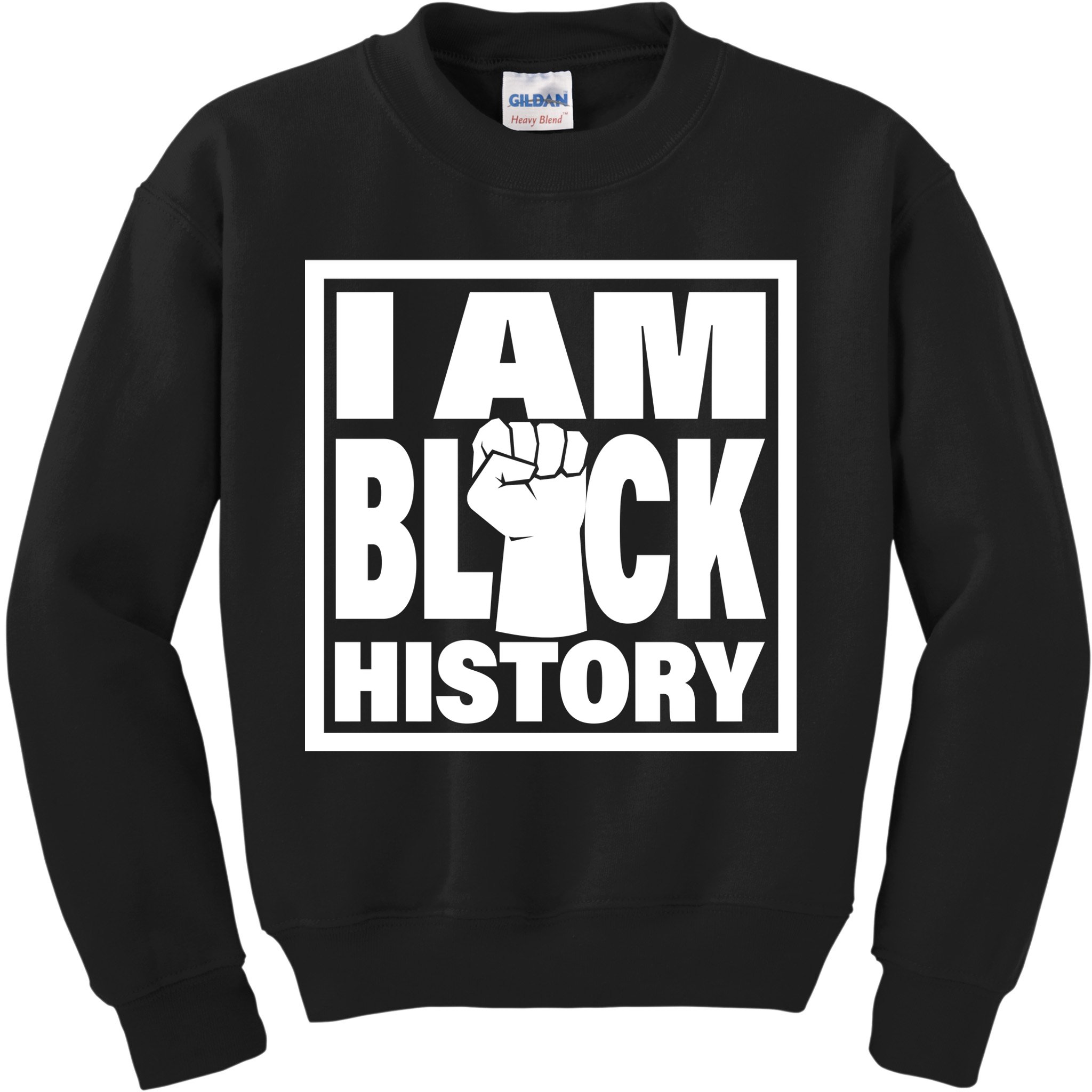 I Am Black History Proud African American Kids Sweatshirt