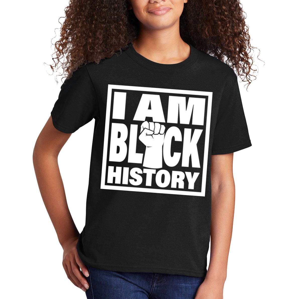 I Am Black History Proud African American Kids T-Shirt