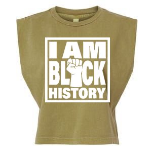 I Am Black History Proud African American Garment-Dyed Women's Muscle Tee