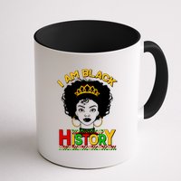 I Am Black History Royal Black Woman Coffee Mug