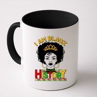 I Am Black History Royal Black Woman Coffee Mug