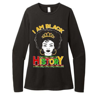 I Am Black History Royal Black Woman Womens CVC Long Sleeve Shirt