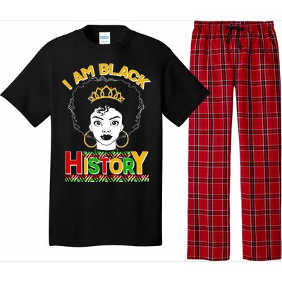 I Am Black History Royal Black Woman Pajama Set