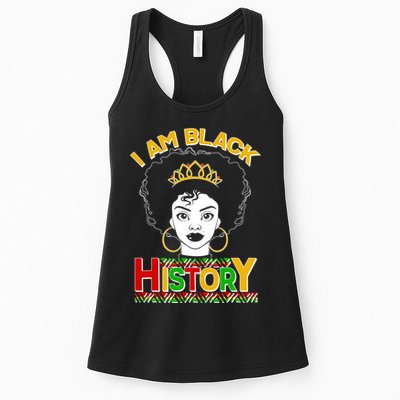 I Am Black History Royal Black Woman Womens Tank Top
