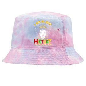 I Am Black History Royal Black Woman Tie-Dyed Bucket Hat