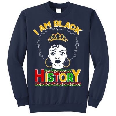 I Am Black History Royal Black Woman Sweatshirt