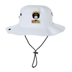 I Am Black History Royal Black Woman Legacy Cool Fit Booney Bucket Hat