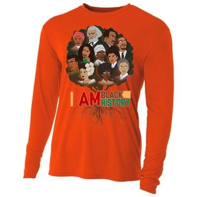 I Am Black History Tree Roots Cooling Performance Long Sleeve Crew