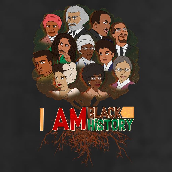 I Am Black History Tree Roots Cool Comfort Performance Bucket Hat