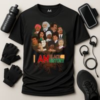 I Am Black History Tree Roots Cooling Performance Crew T-Shirt