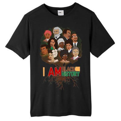 I Am Black History Tree Roots Tall Fusion ChromaSoft Performance T-Shirt