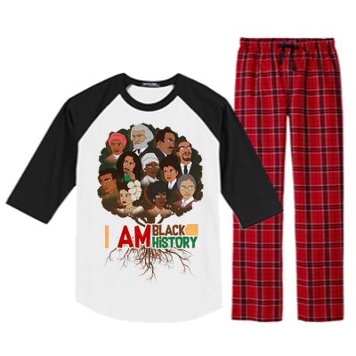 I Am Black History Tree Roots Raglan Sleeve Pajama Set