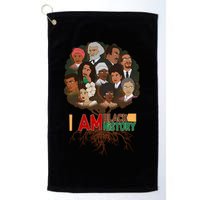 I Am Black History Tree Roots Golf Towel