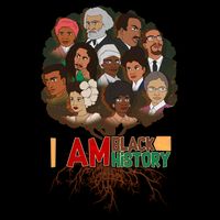 I Am Black History Tree Roots Cropped Pullover Crew