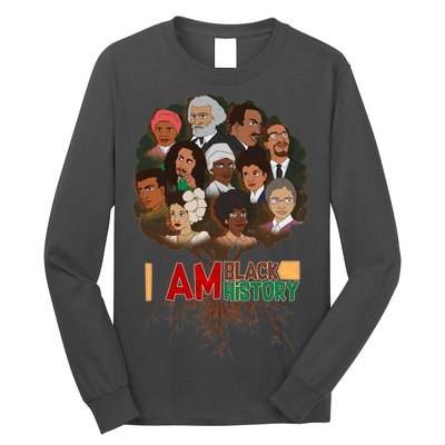 I Am Black History Tree Roots Long Sleeve Shirt