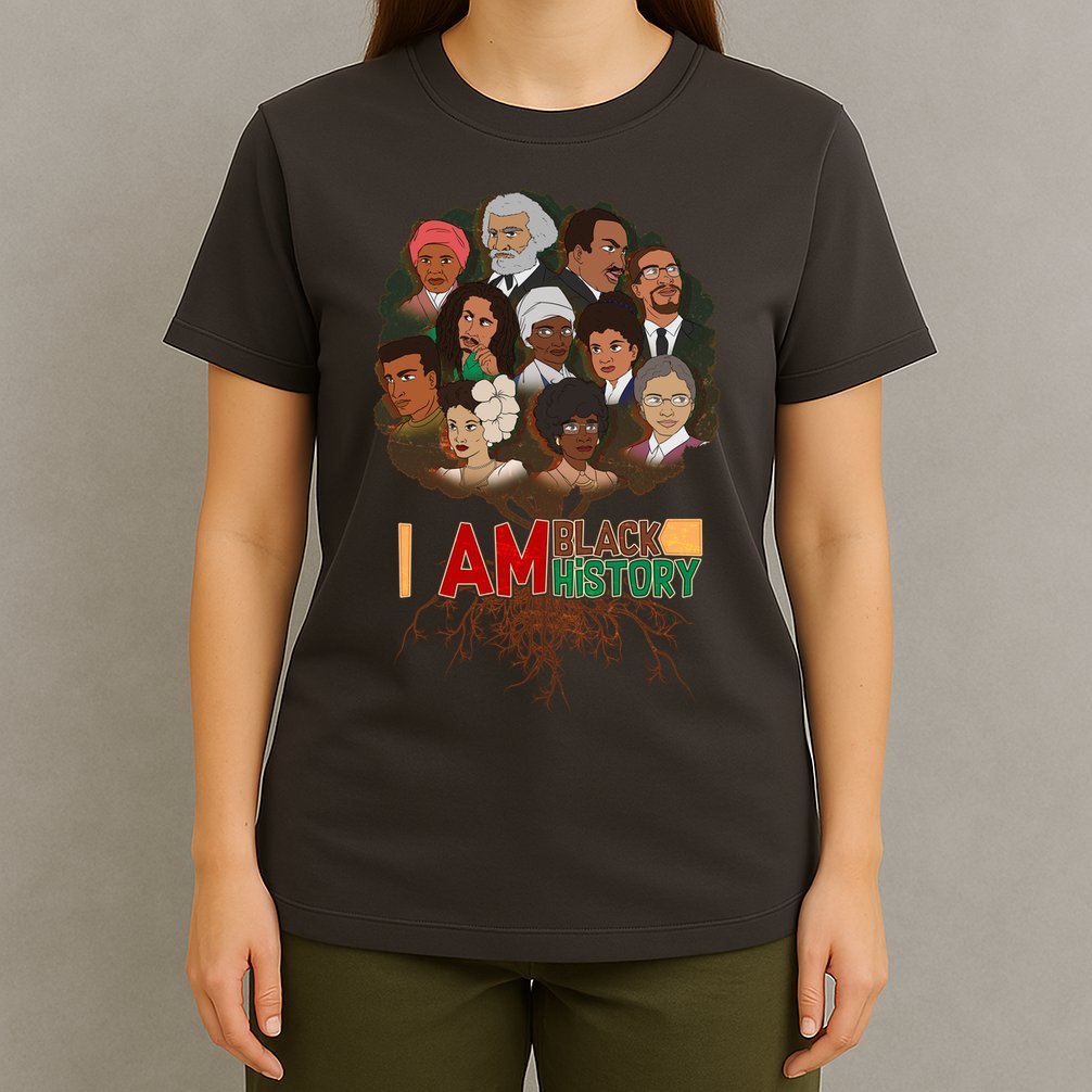 I Am Black History Tree Roots T-Shirt