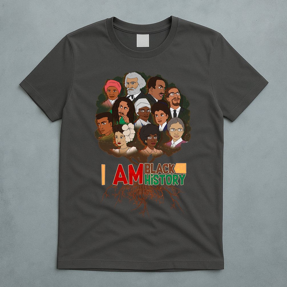 I Am Black History Tree Roots T-Shirt